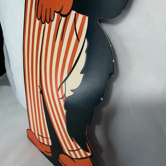 Beistle Scat Cats Cutouts Lot Of Three 1941, 2012 Remake Kitschy Fall Halloween - Picture 7 of 15